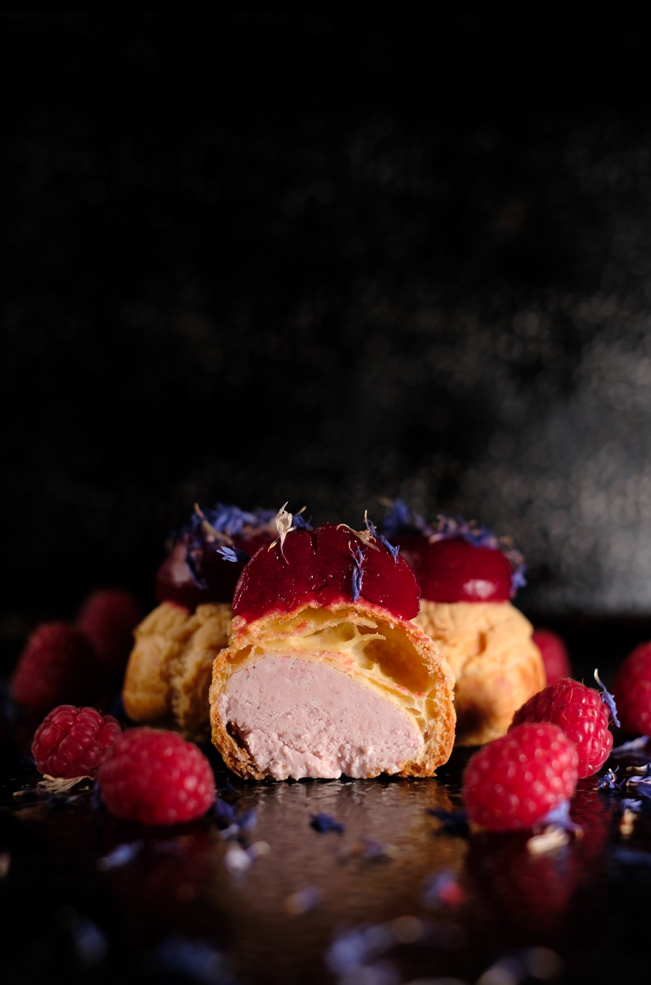 Chou framboise jasmin